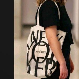 The New Yorker Canvas Tote Bag